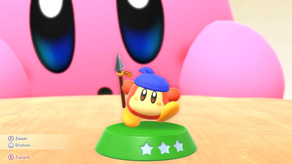 Kirby sammelt fleißig die Figuren.
