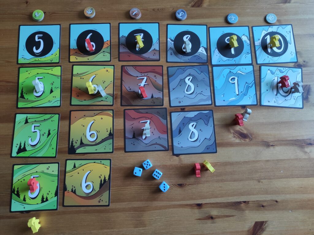 Der Spielaufbau von Mountain Goats